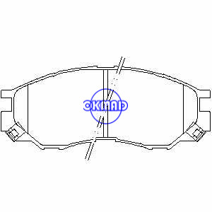 MITSUBISHI COLT/RODEO L300 L400 SPACE GEAR Pastilha de freio OEM: MB389532 MR205256 FDB1422 GDB1286 WVA: 23290 AN-433WK, FF1422